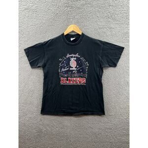 America’s Finest Portland Trailblazers Shooting Stars Black T-Shirt Size XL